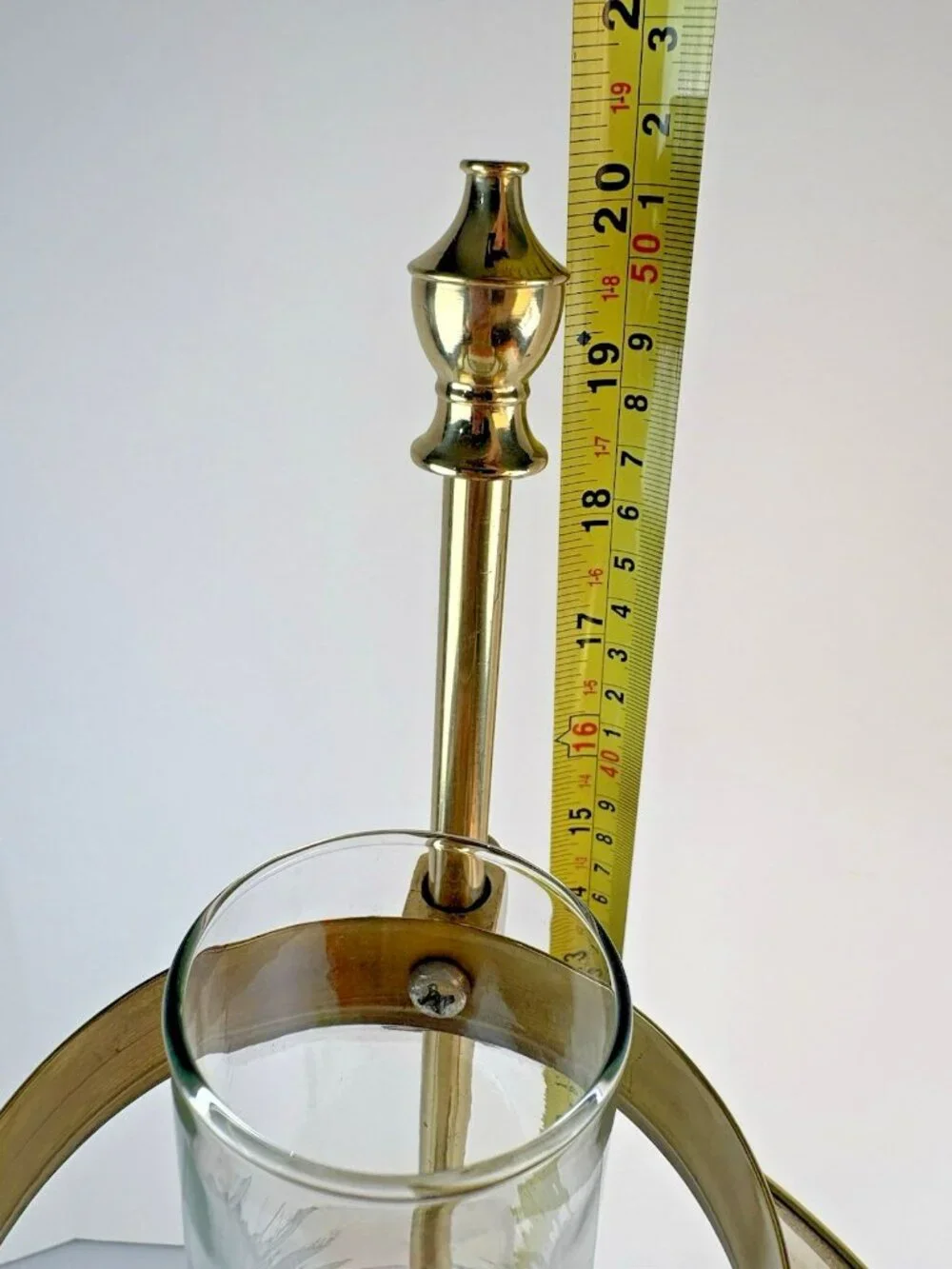 Vintage Brass Paris Istanbul Orient Express Clawfoot Table Lamp, Works, Adj.